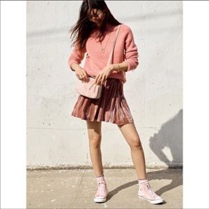 NWT Madewell Velvet skirt